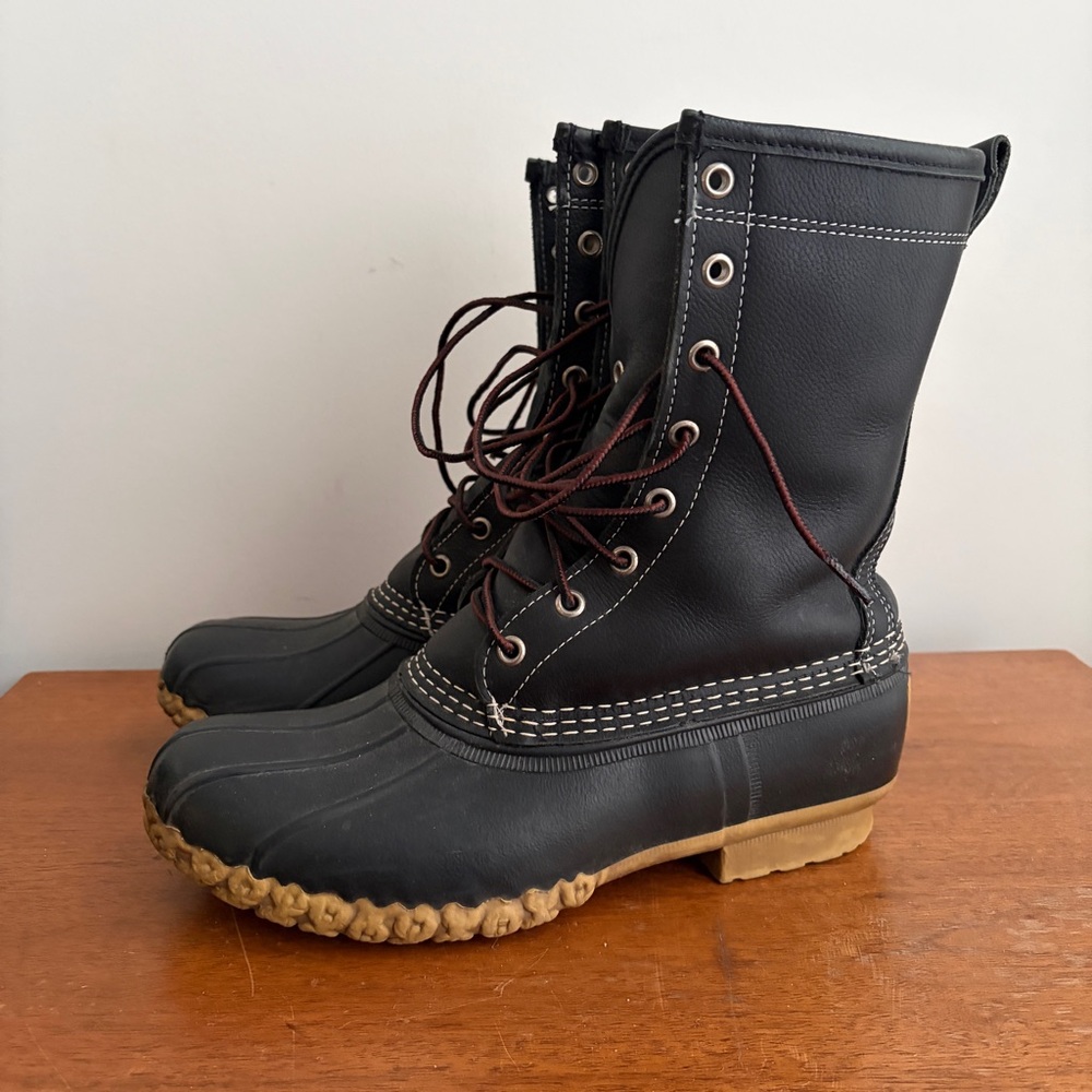 Vintage LL Bean Bean Black Duck Boots-Made in Maine